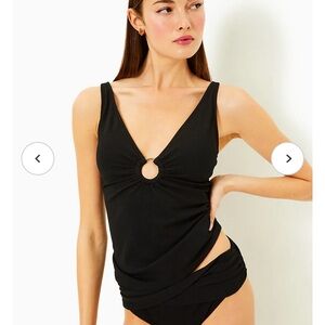New with tags Lily Pulitzer Brenta Nior Tankini Top with Ring Detail